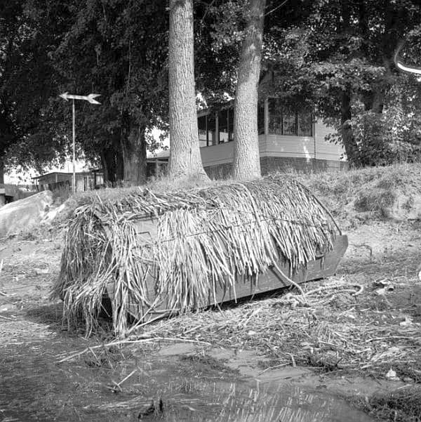 Chasse aux canards au chenal du Moine, 1969