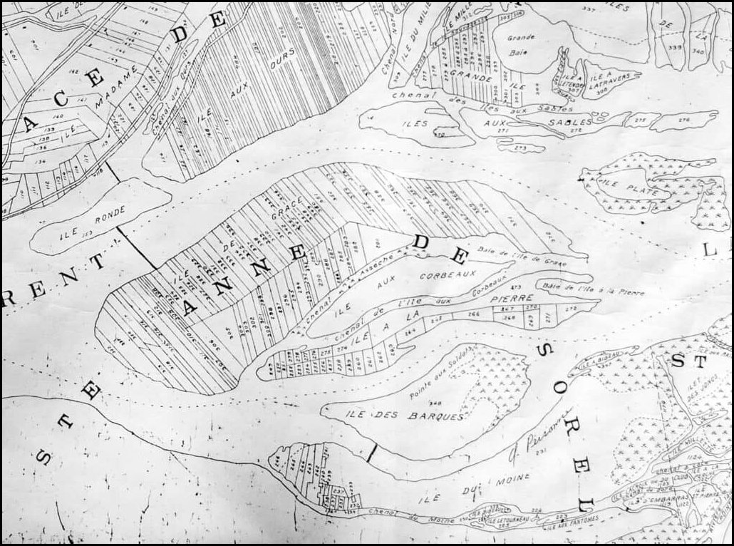 Îles et îlots du Lac St Pierre (extrémité ouest) (vulgairement) Îles de Sorel, par Geo St. Michel, 1917